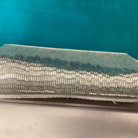 Silver Beaded Todd Anthony Clutch